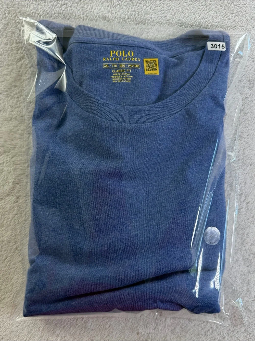 Polo Ralph Lauren XXL Classic Fit Long Sleeve T Shirt Pullover Blue Pony NWT